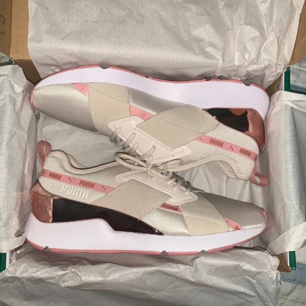Puma muse X-2 metallic rose gold size 7 - Picture 4 of 8